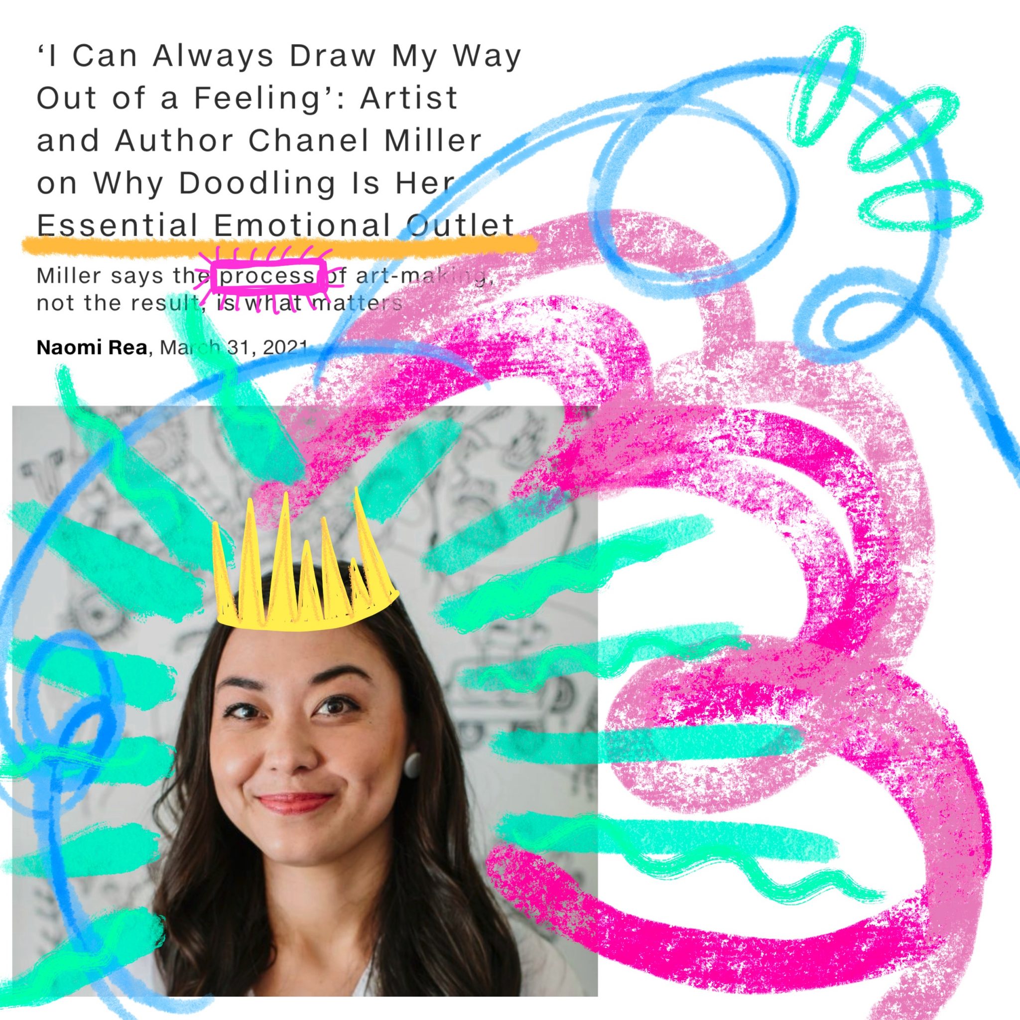 “I can always draw my way out of a feeling.” Change Soup